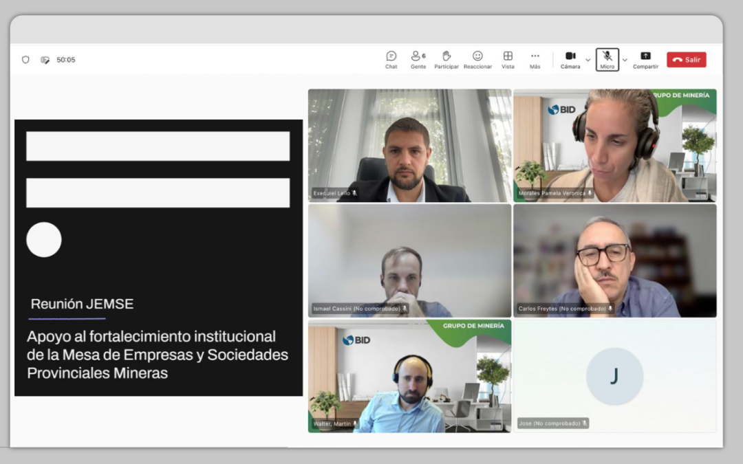 Estamos fortaleciendo el desarrollo minero de Jujuy junto al BID